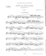 Suite en stile ancien (im alten Stil) : pour flûte et piano, op. 81